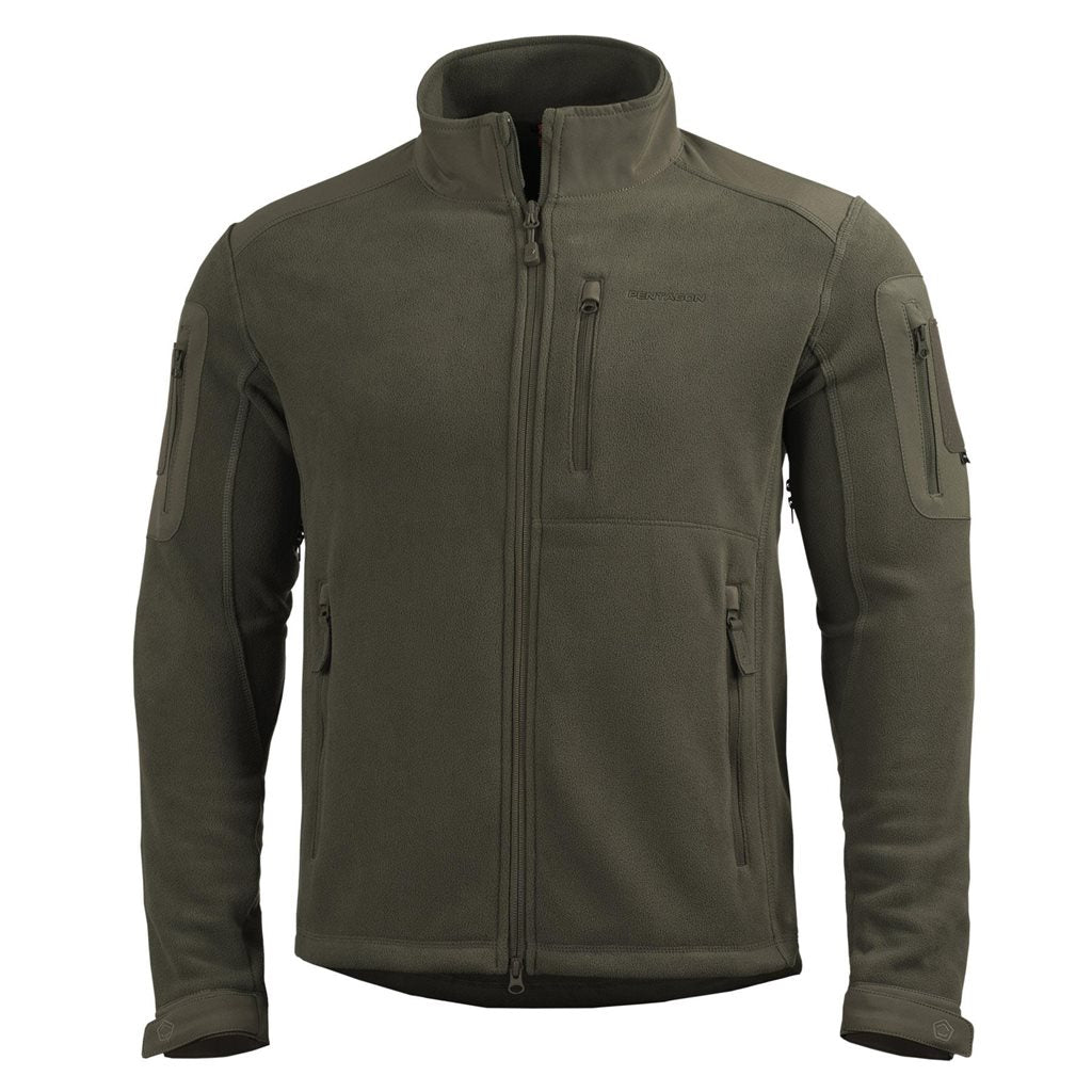 Chaqueta polar PERSEUS 2.0 verde con cremallera