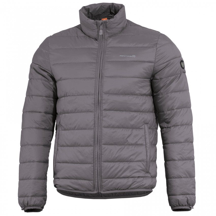 Chaqueta acolchada NUCLEUS Cinder Grey, cuatro bolsillos y cierre central