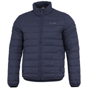 Chaqueta Nucleus Midnight Blue acolchada azul, 4 bolsillos y cierre central
