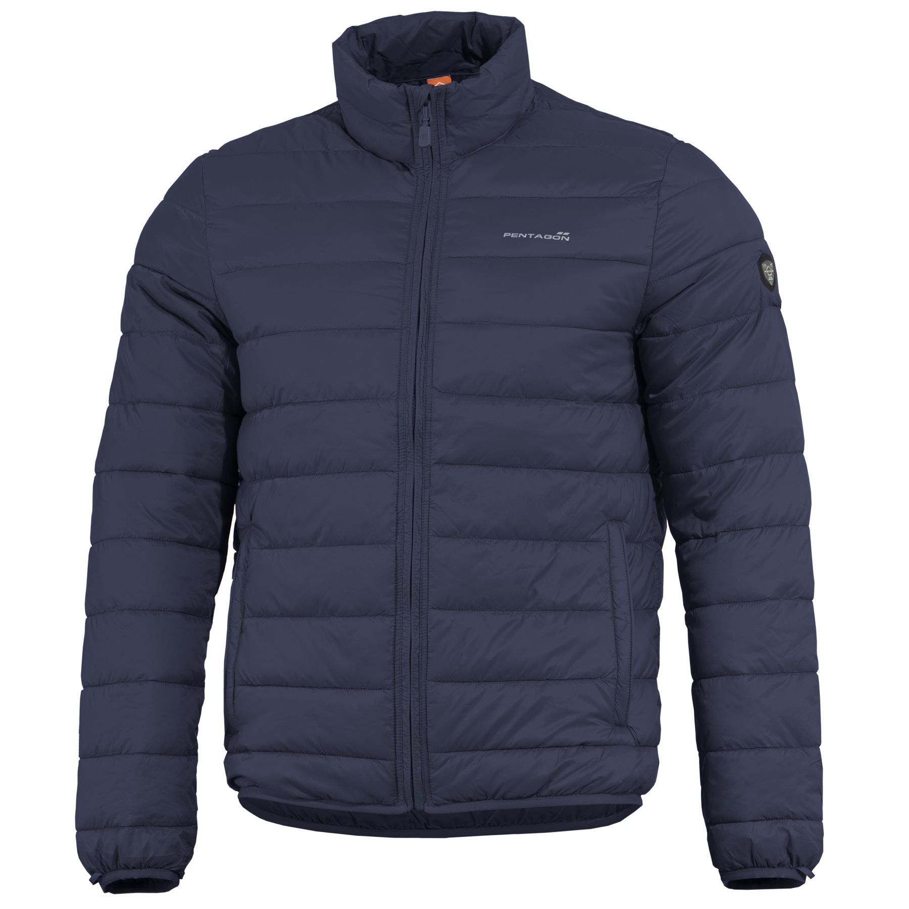 Chaqueta Nucleus Midnight Blue acolchada azul, 4 bolsillos y cierre central