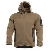 Chaqueta fleece Pentagon Falcon Pro Polartec® color coyote con capucha y 3 bolsillos