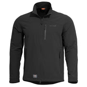 Chaqueta softshell ELITE LIGHT negra con cierre YKK central y tres bolsillos