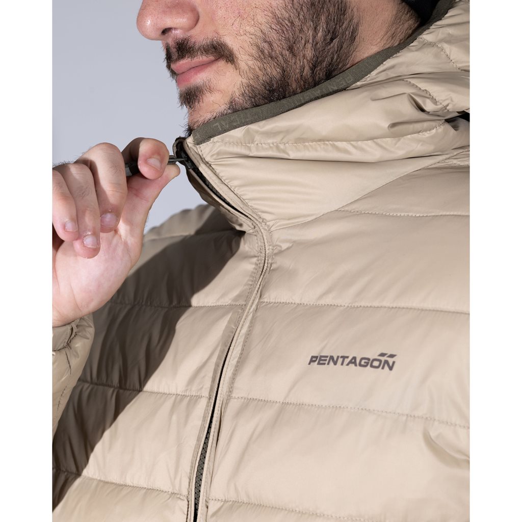 Chaqueta acolchada Aurora 2.0 con capucha color kaki