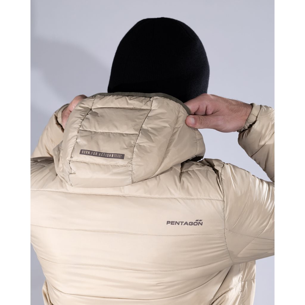 Chaqueta acolchada Aurora 2.0 con capucha color kaki