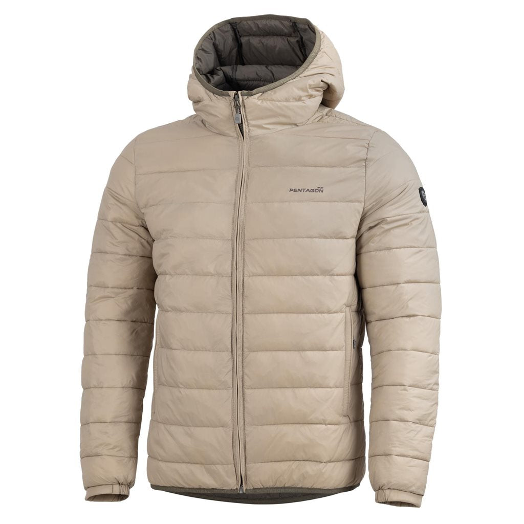Chaqueta acolchada AURORA 2.0 puffer kaki con capucha
