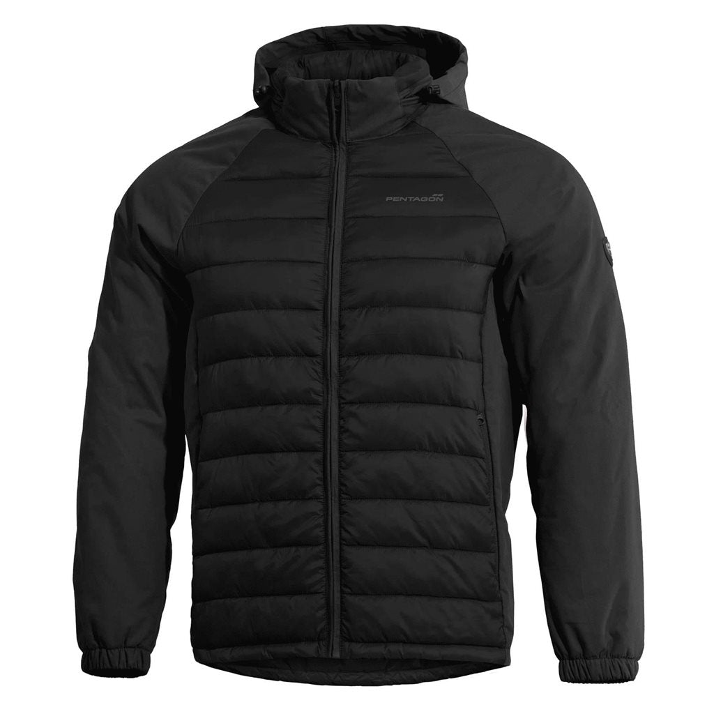 Chaqueta Neutron Hybrid Primaloft negra vista frontal