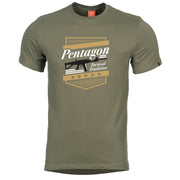 Camiseta PENTAGON A.C.R. tactical tradition verde vista frontal