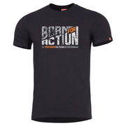 Camiseta BORN FOR ACTION negra de PENTAGON