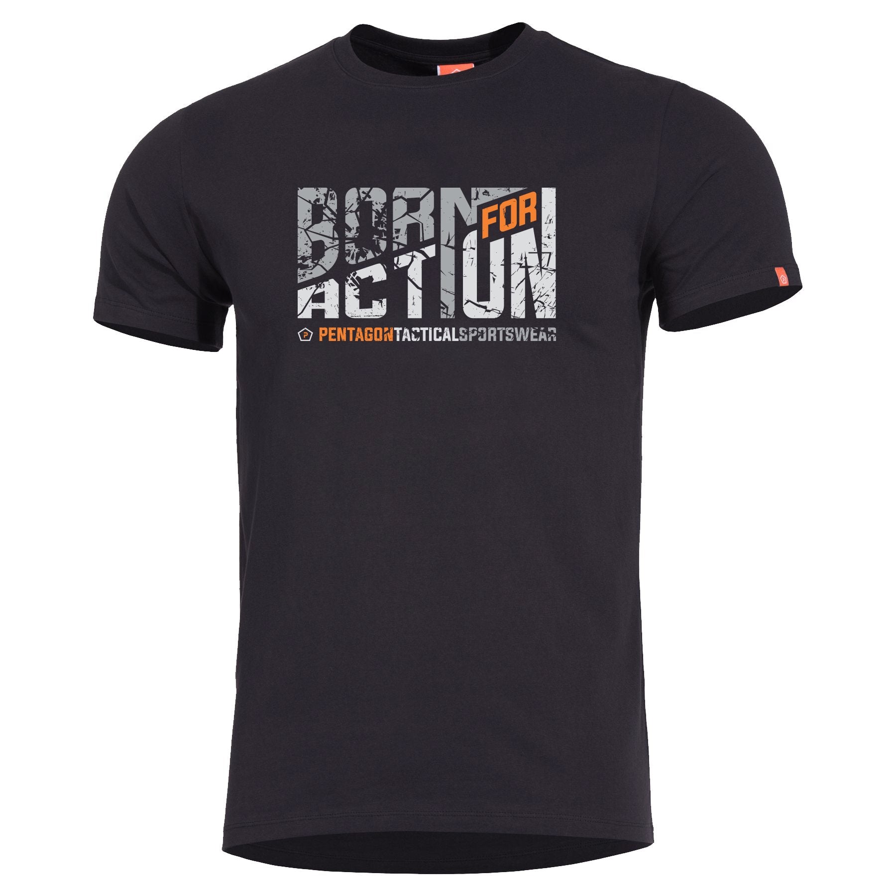 Camiseta BORN FOR ACTION negra de PENTAGON
