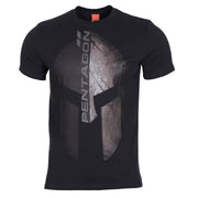 Camiseta PENTAGON SPARTAN ETERNITY negra de algodón, ligera y de secado rápido