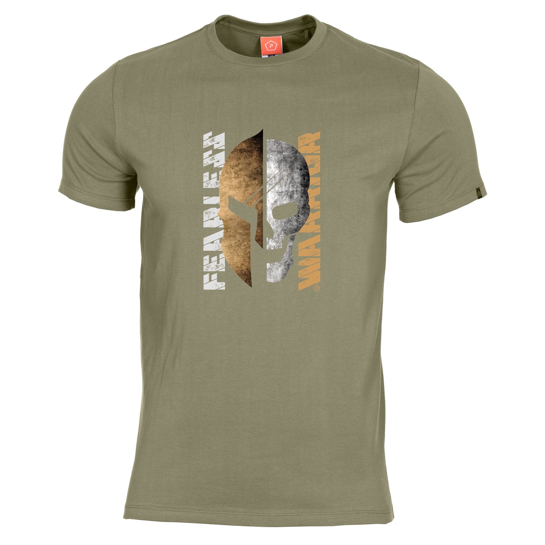 Camiseta FEARLESS WARRIOR verde de PENTAGON, vista frontal