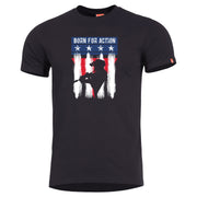 Camiseta ligera BORN FOR ACTION RANGER negra de PENTAGON