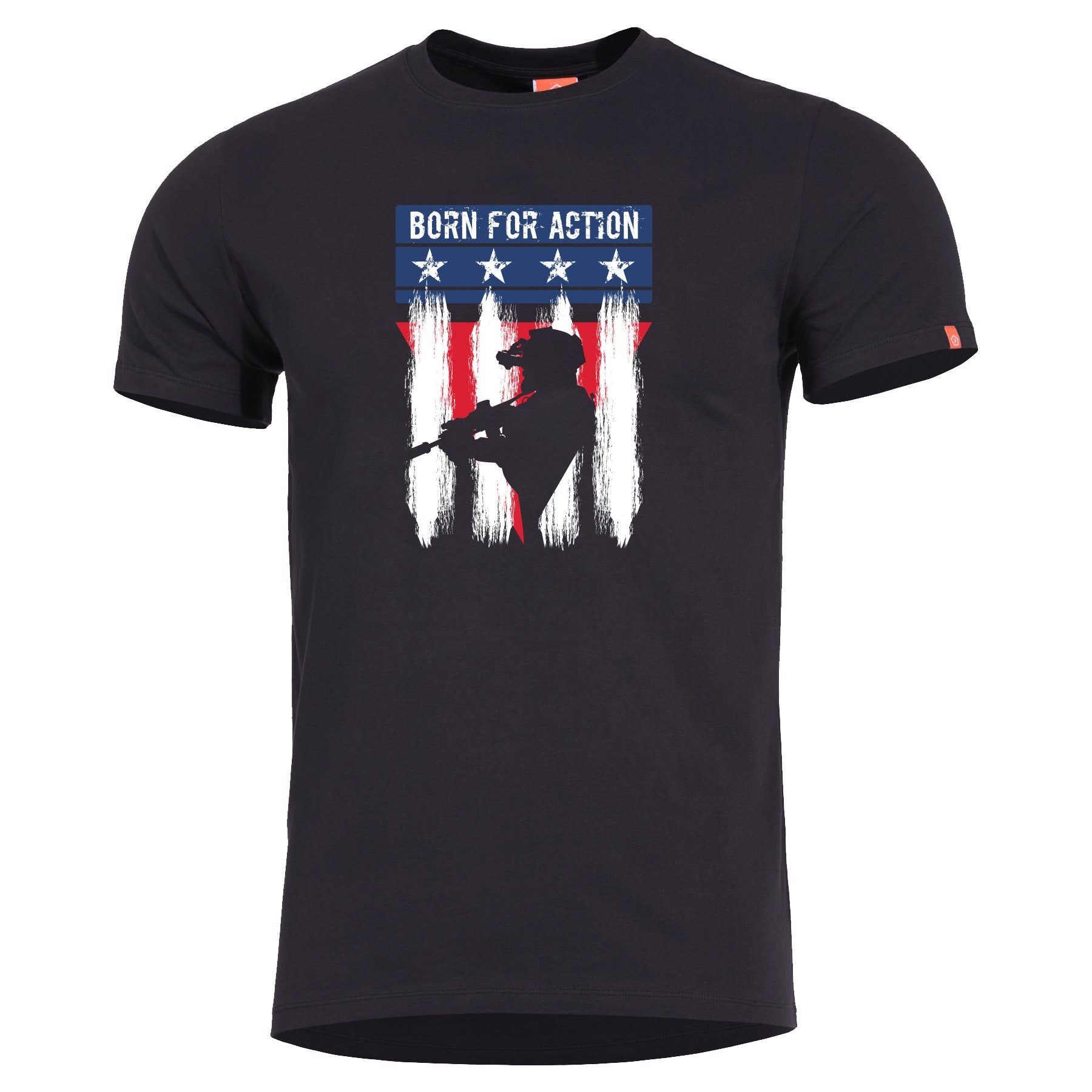 Camiseta ligera BORN FOR ACTION RANGER negra de PENTAGON