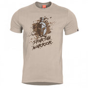 Camiseta SPARTAN WARRIOR KHAKI de PENTAGON en khaki con estampado