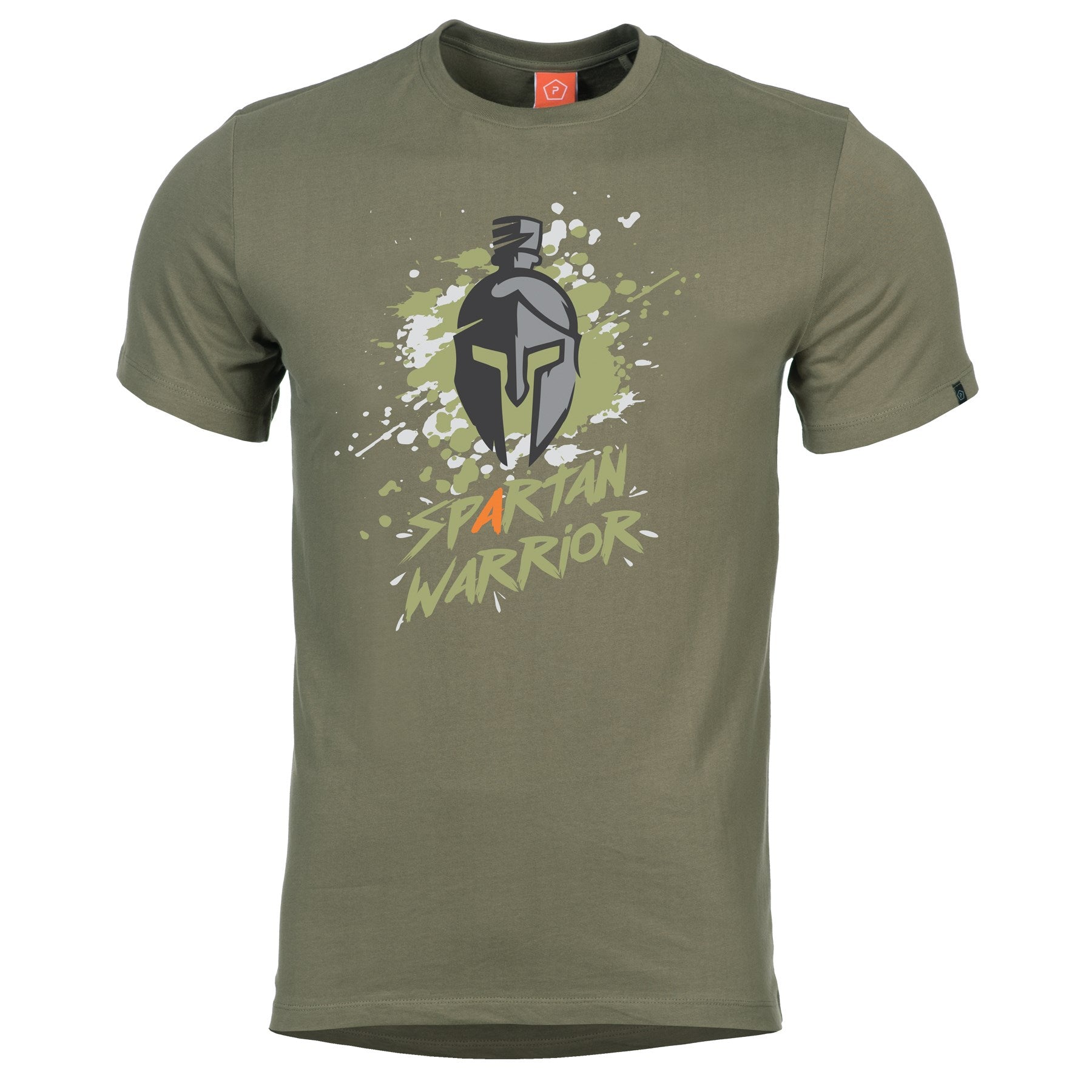 Camiseta Spartan Warrior verde PENTAGON, manga corta con motivo