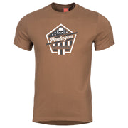 Camiseta VICTORIOUS Pentagon COYOTE, vista frontal con motivo