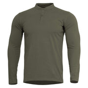 Camiseta ROMEO HENLEY 2.0 manga larga verde PENTAGON