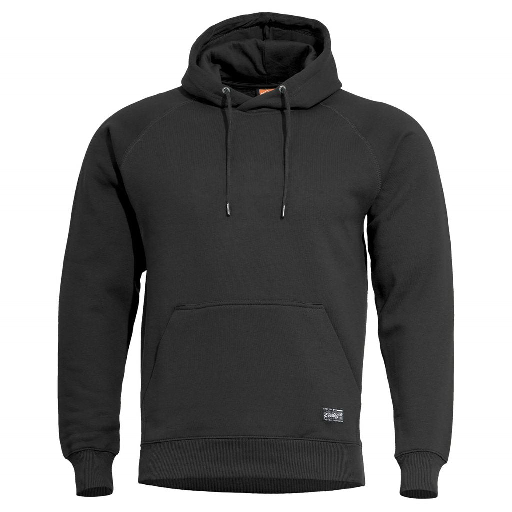 Sudadera PHAETON negra con capucha - PENTAGON TACTICAL, tejido suave y cálido que evita olores