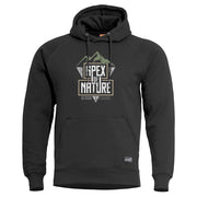Sudadera negra PHAETON APEX OF NATURE con capucha y logo APEX