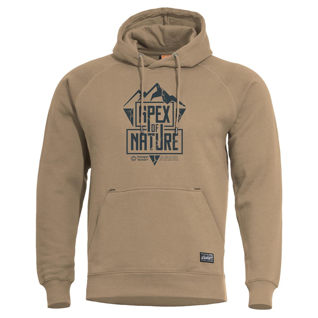 Sudadera con capucha PHAETON APEX OF NATURE - PENTAGON TACTICAL, color tan brown