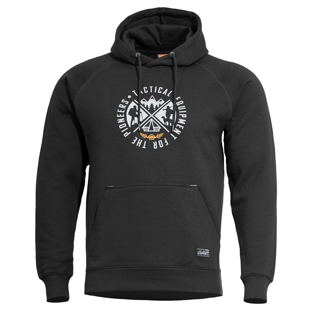 Sudadera PHAETON Tactical Equipment con capucha negra de PENTAGON TACTICAL
