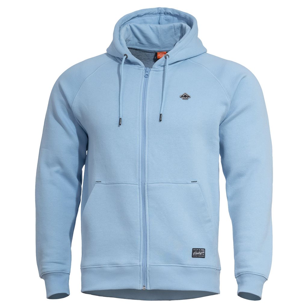 Sudadera PHAETON blanca con cremallera y capucha, tejido suave y cálido que evita malos olores