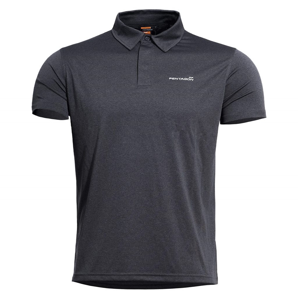 Polo NOTUS Quick Dry gris de PENTAGON TACTICAL, tejido ligero y transpirable