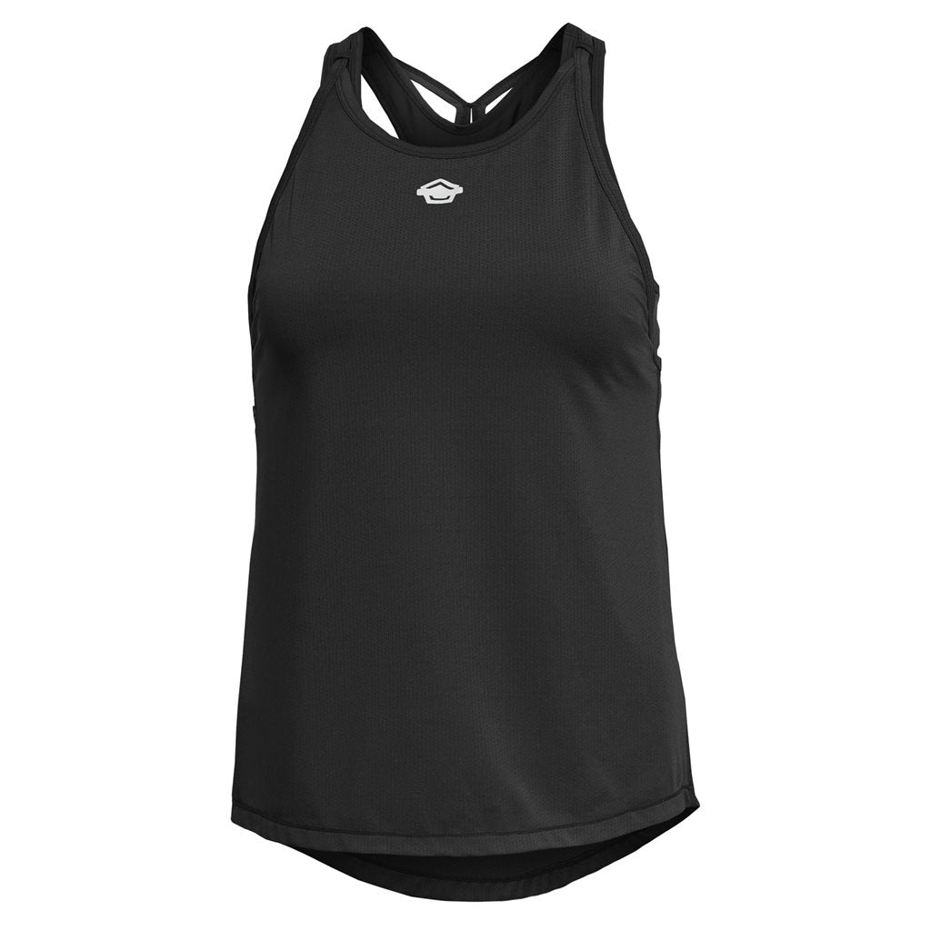 Top deportivo mujer UNITY MESH negro con ventilación y sujetador integrado