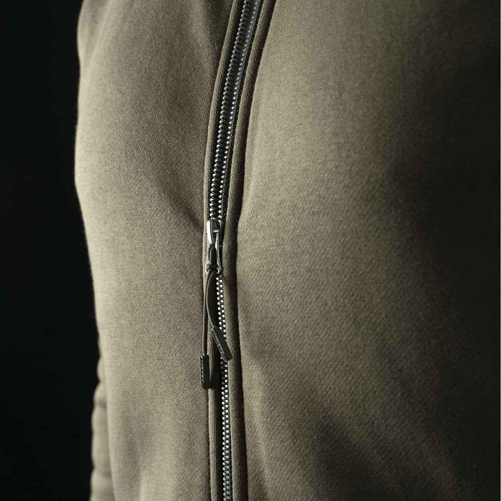 Sudadera Highneck con cremallera de mezcla premium, diseño bajo perfil, resistente y transpirable