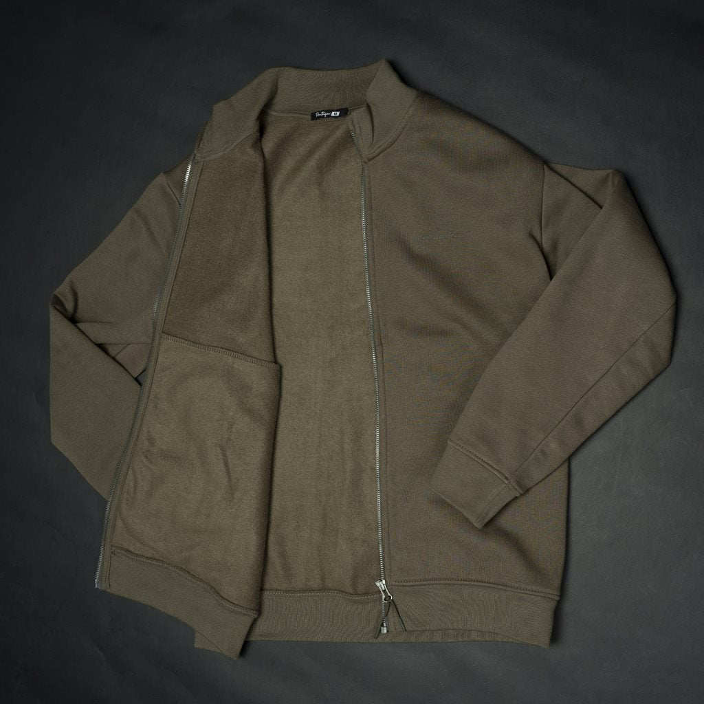 Sudadera Highneck con cremallera de mezcla premium, diseño bajo perfil, resistente y transpirable