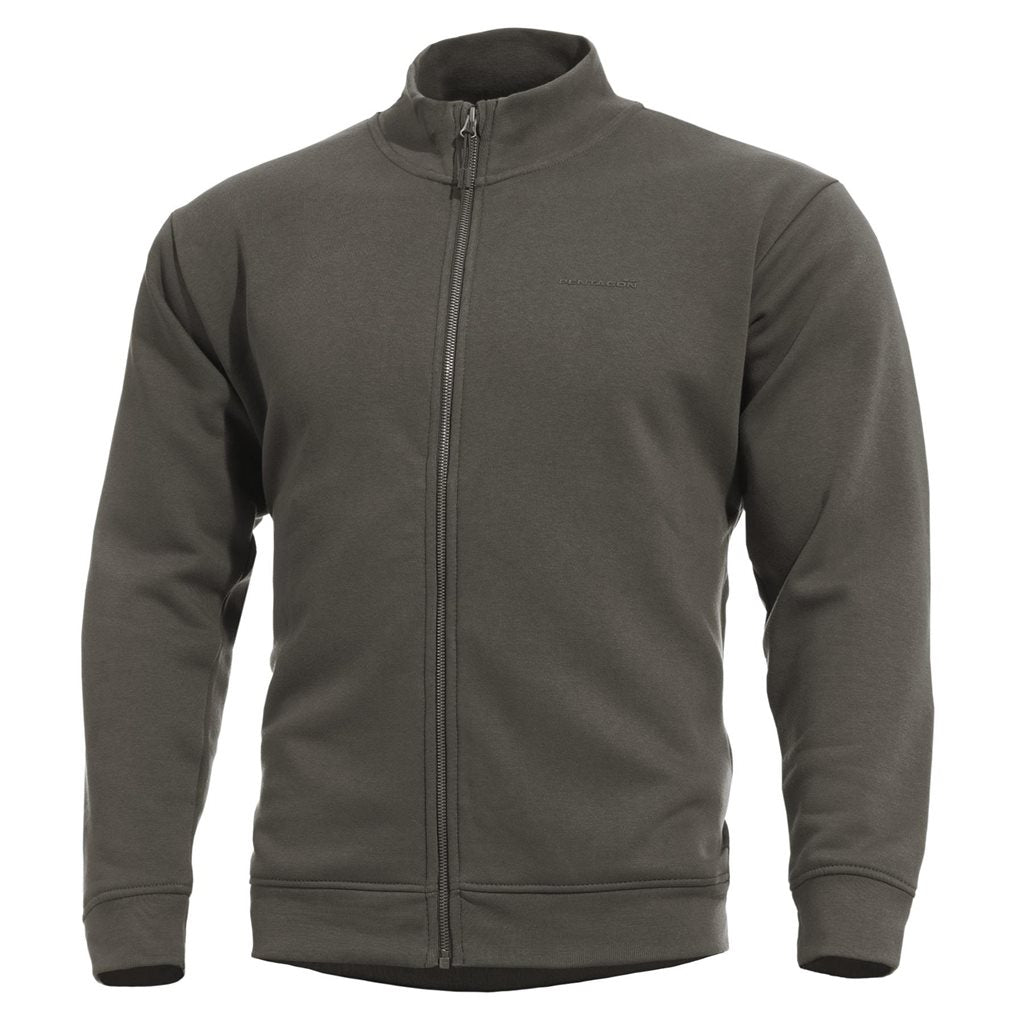 Sudadera Highneck con cremallera de mezcla premium, diseño bajo perfil, resistente y transpirable