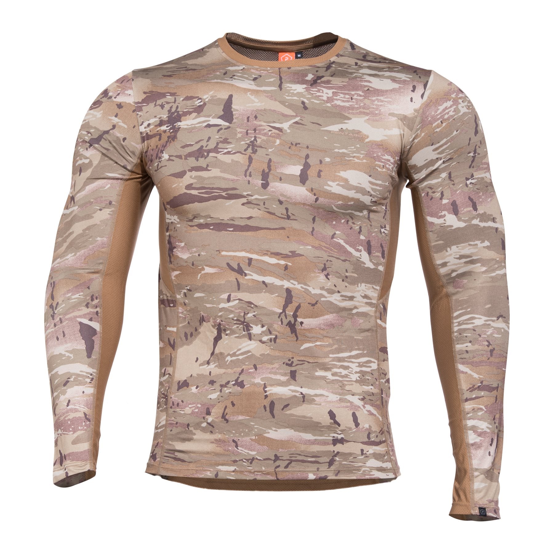 Camiseta funcional APOLLO manga larga de PENTAGON TACTICAL con ventilación en espalda y axilas