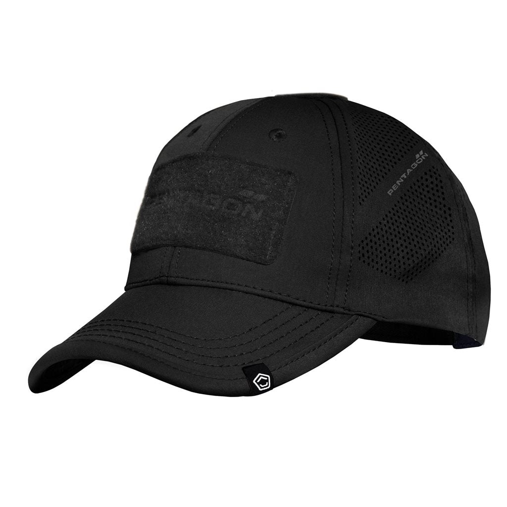 Gorra táctica AEOLUS negra con orificios láser