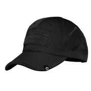 Gorra táctica AEOLUS negra con orificios láser