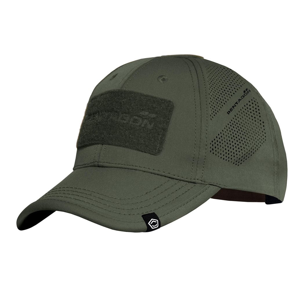 Gorra táctica AEOLUS negra con orificios láser