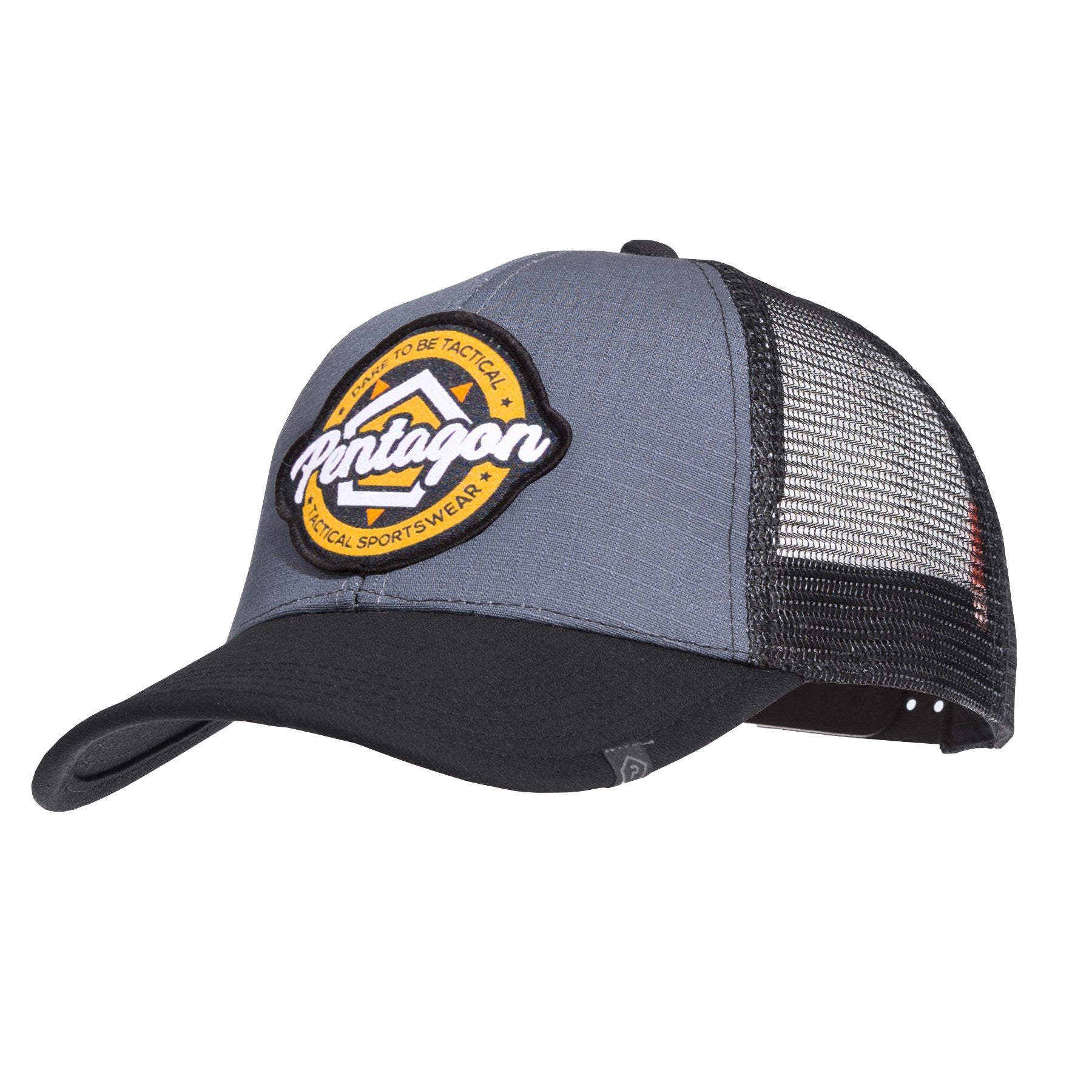 Gorra con malla y logo PENTAGON gris/negro (K13048-PE)