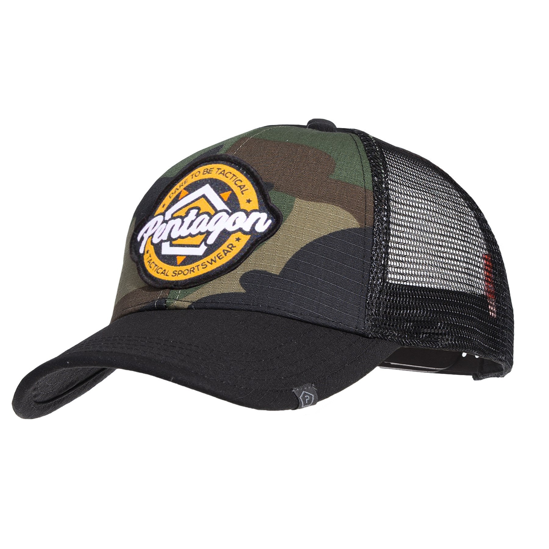 Gorra con malla y logo PENTAGON gris/negro (K13048-PE)