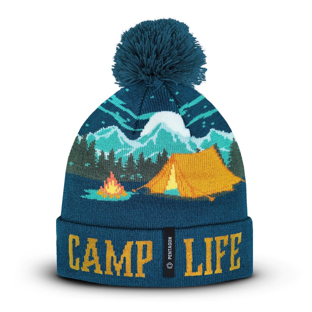 Gorro navideño tejido SANCTUARY CAMP con pompón en material cálido