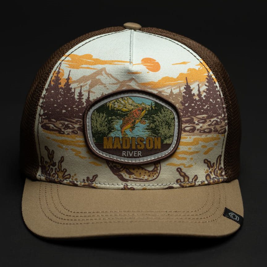 Gorra de béisbol ADVENTURE ANGLER fabricada en kepr de 100% algodón resistente