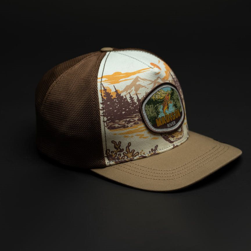 Gorra de béisbol ADVENTURE ANGLER fabricada en kepr de 100% algodón resistente
