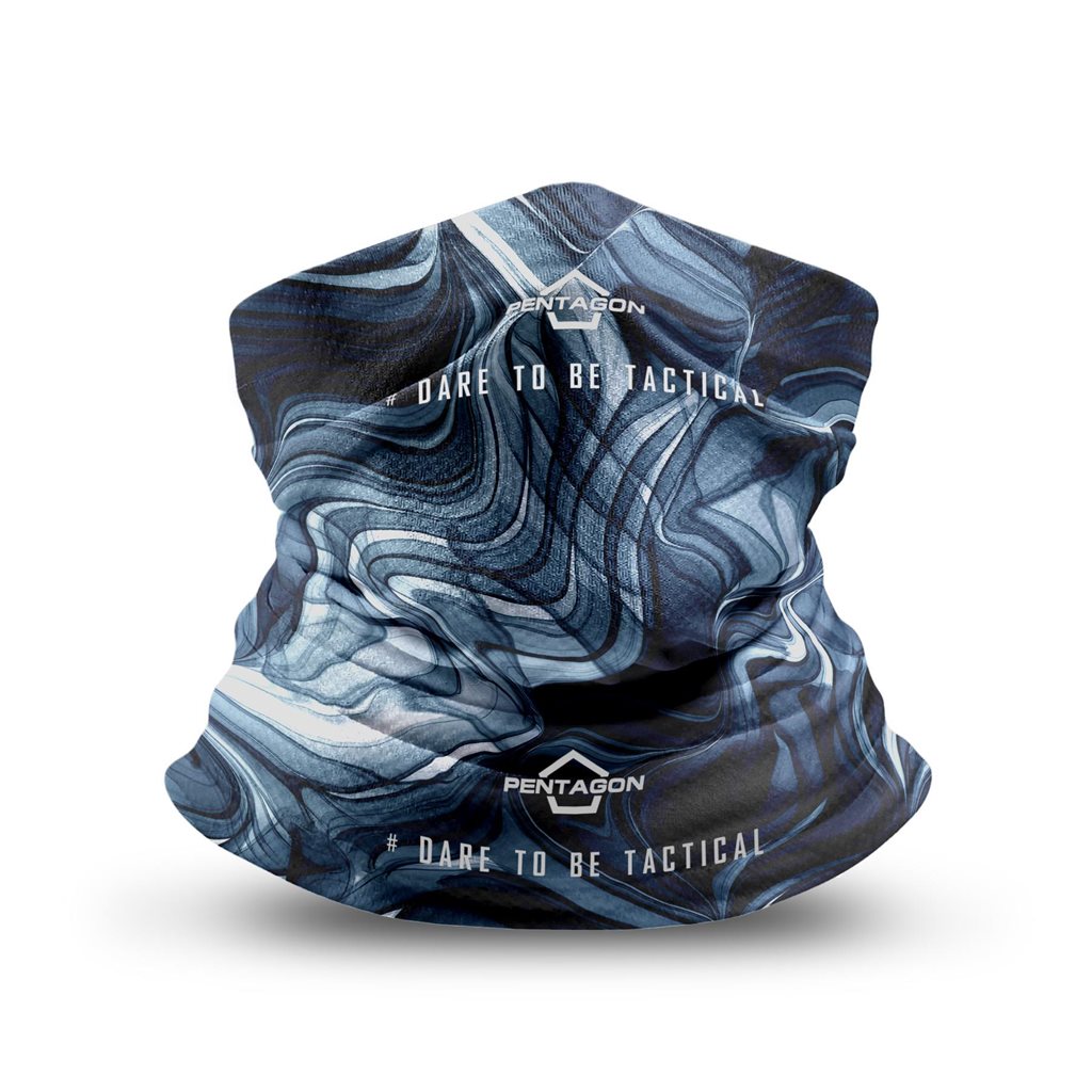 Braga de cuello SKIRON Liquid anatómica negra, detalle del diseño
