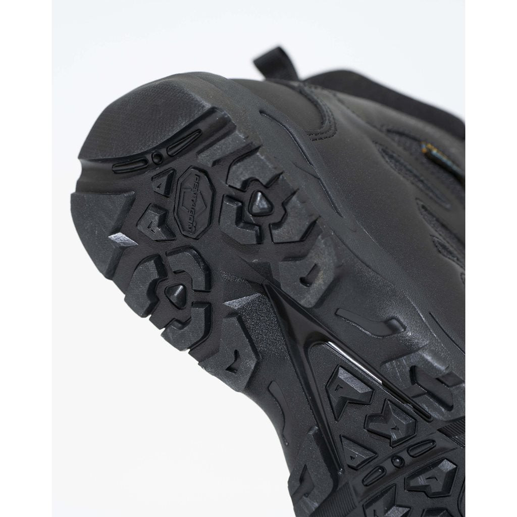 Botas ACHILLES XTR 6" negras, upper nylon 1200D y cuero, diseño táctico