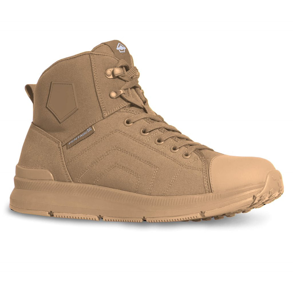 Botines HYBRID 2.0 COYOTE en Cordura 500D, suela de goma según EN 2345 y ASTM®