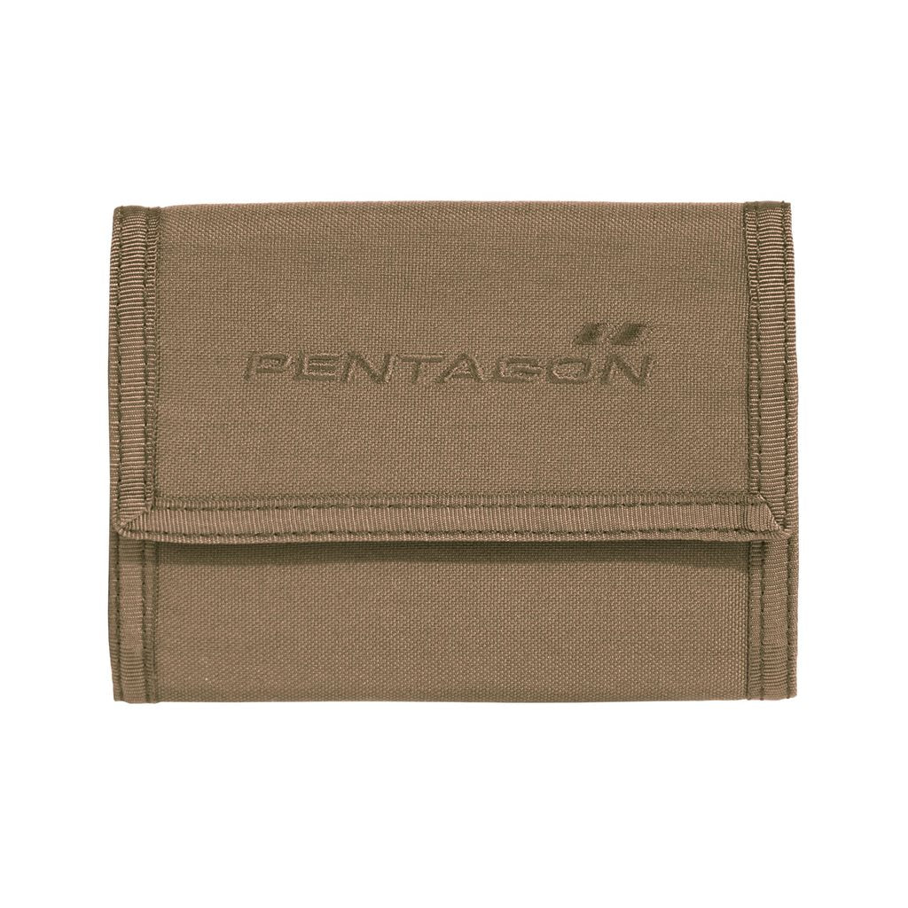 Cartera STATER 2.0 COYOTE en color coyote, vista frontal con compartimentos