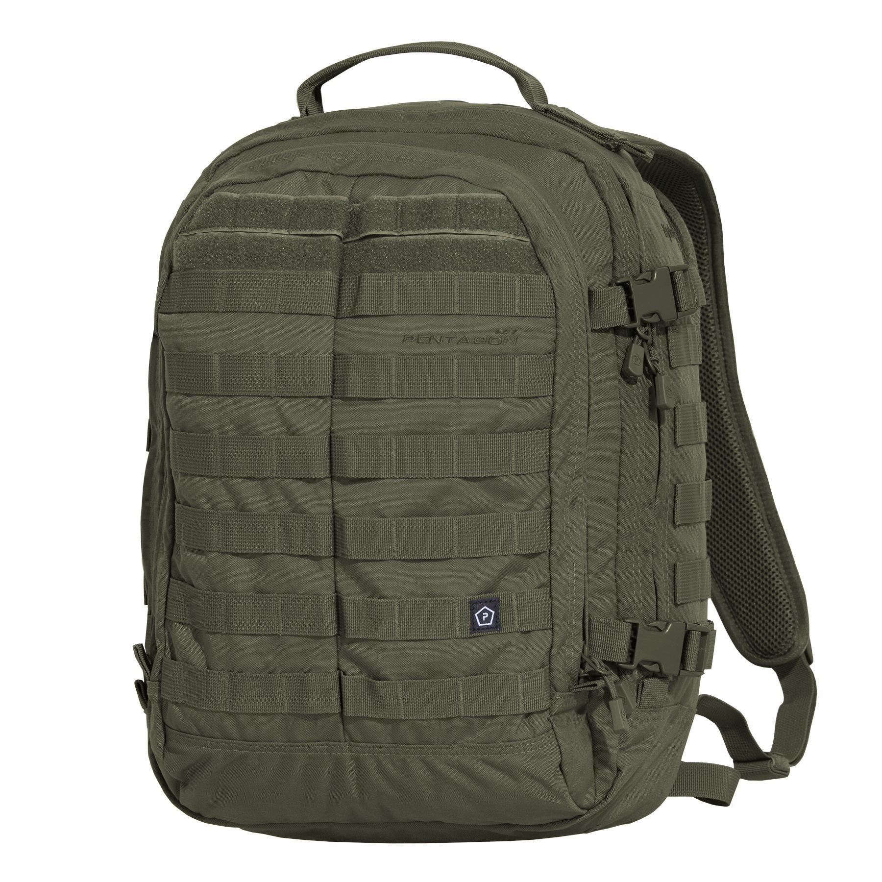 Mochila KYLER 36 L negra PENTAGON TACTICAL en nylon 500D, 2 compartimentos, compatible MOLLE/PALS