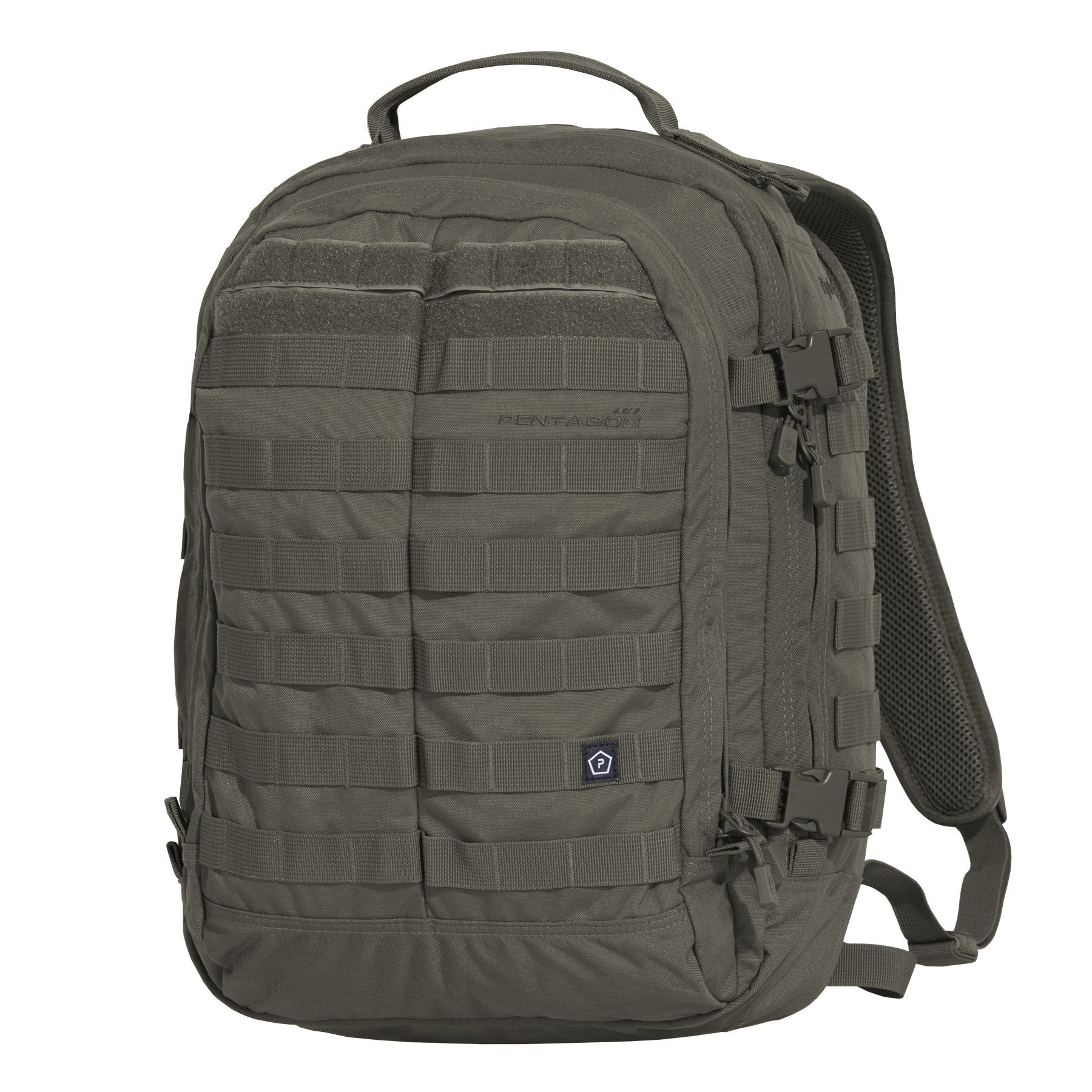 Mochila KYLER 36 L negra PENTAGON TACTICAL en nylon 500D, 2 compartimentos, compatible MOLLE/PALS