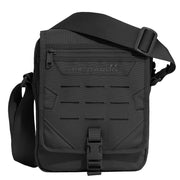 Bolsa messenger táctica PENTAGON negra en poliéster 640D con compartimento acolchado y organizador