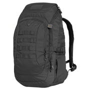 Mochila EPOS 40 L negra de Pentagon Tactical con bolsillo frontal y adaptaciones para bolsa de hidratación