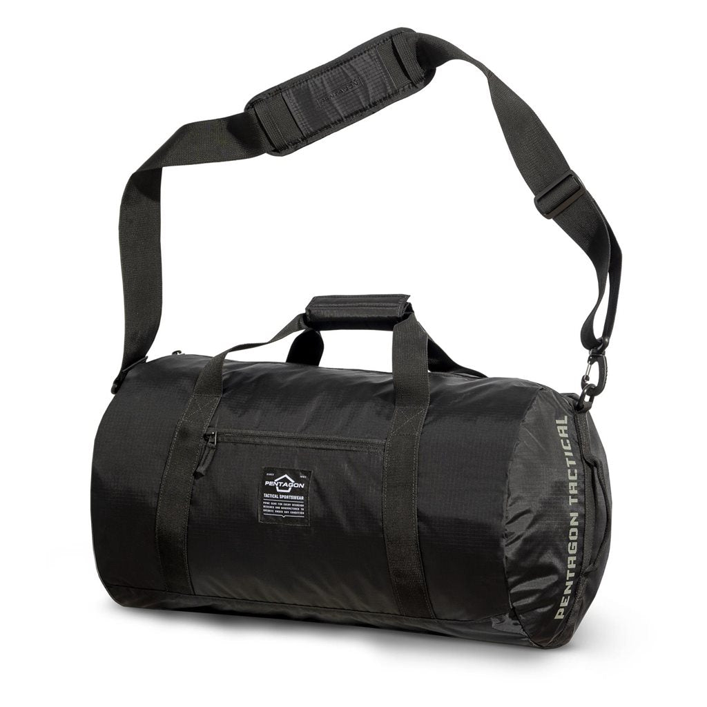 Bolsa de hombro KANON 2.0 negra, poliester 210T WR rip-stop, plegable