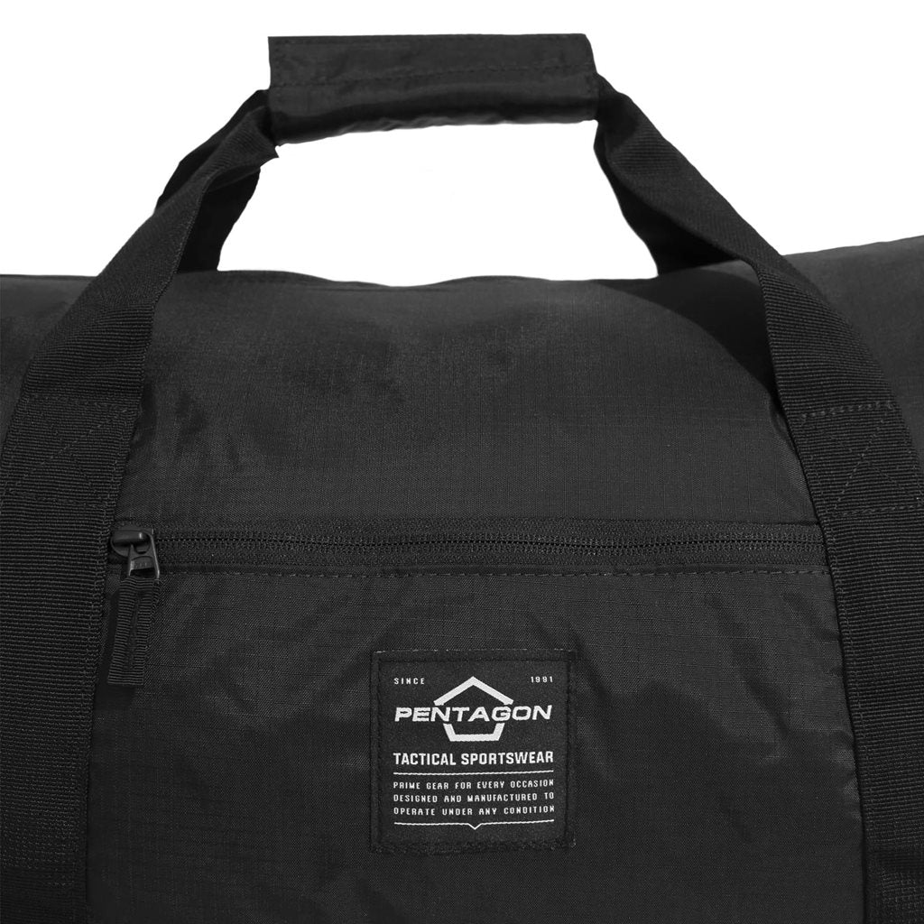 Bolsa de hombro KANON 2.0 negra, poliester 210T WR rip-stop, plegable